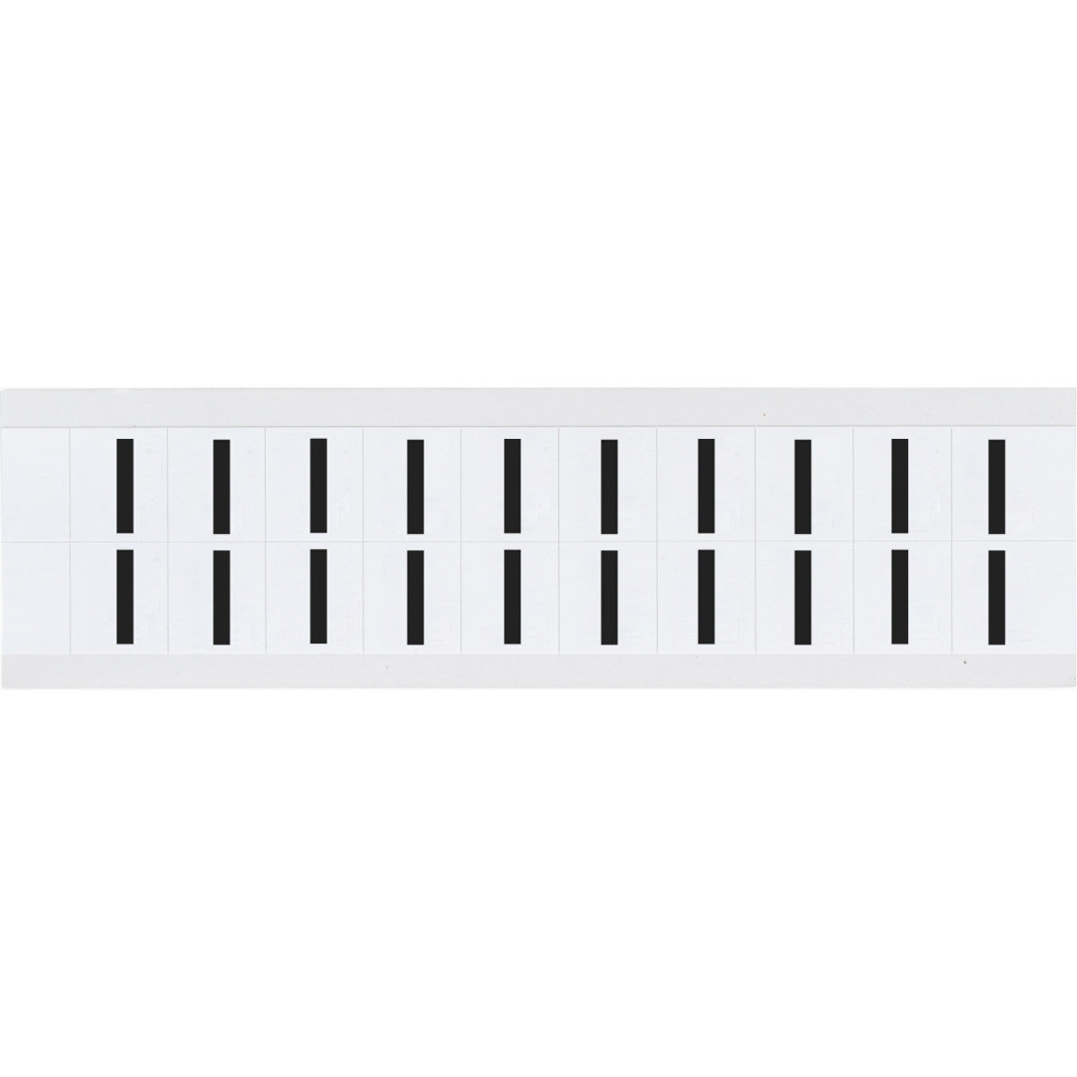 Brady 9712-I Identical numbers and letters on one card for indoor and outdoor use 912324