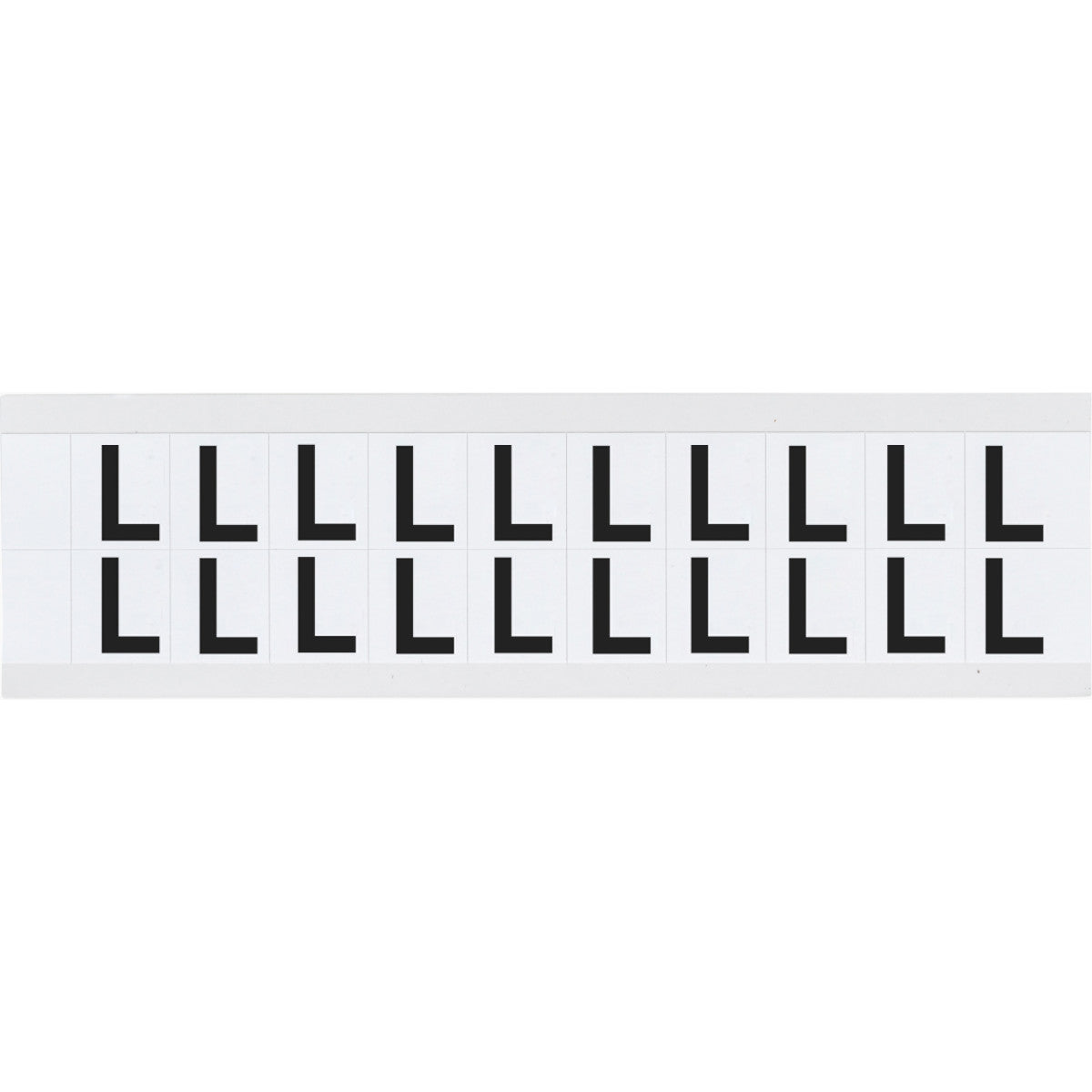 Brady 9712-L Identical numbers and letters on one card for indoor and outdoor use 912321