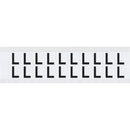 Brady 9712-L Identical numbers and letters on one card for indoor and outdoor use 912321