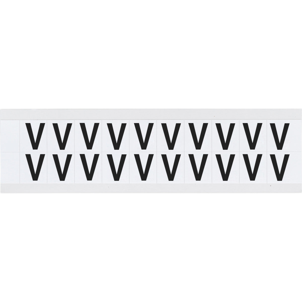 Brady 9712-V Identical numbers and letters on one card for indoor and outdoor use 912310