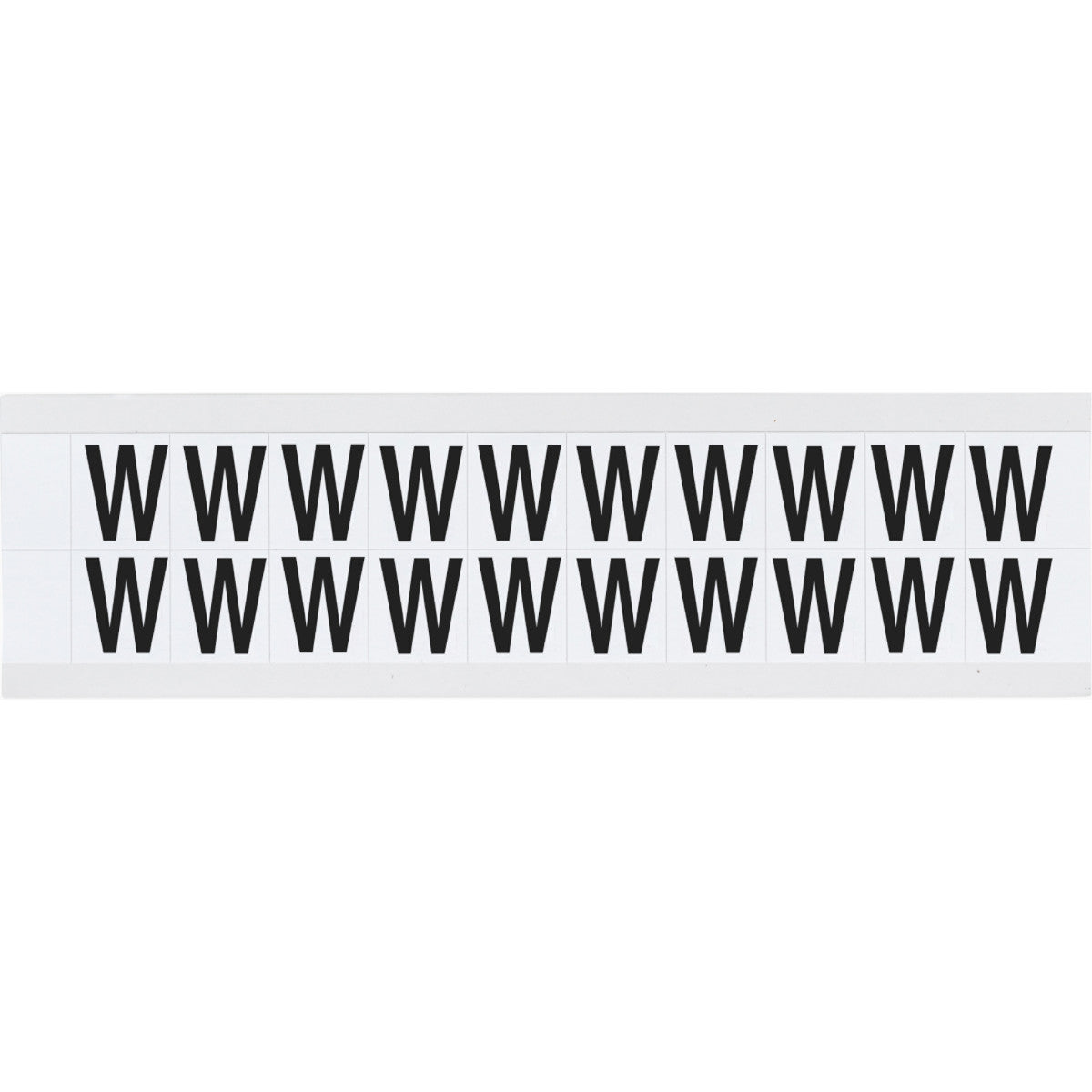 Brady 9712-W Identical numbers and letters on one card for indoor and outdoor use 912309