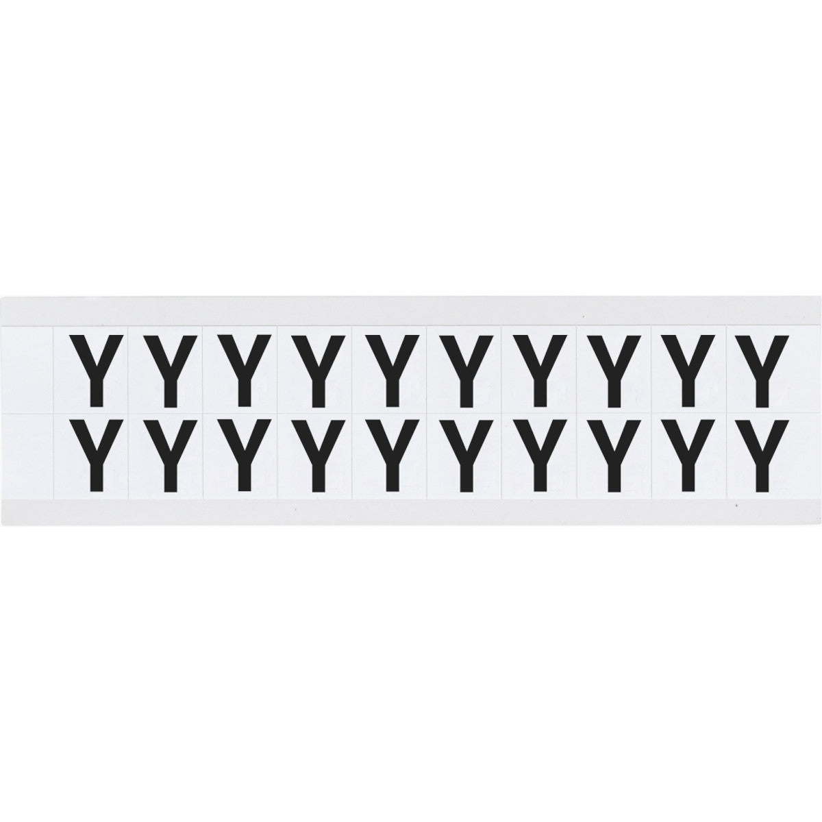 Brady 9712-Y Identical numbers and letters on one card for indoor and outdoor use 912307