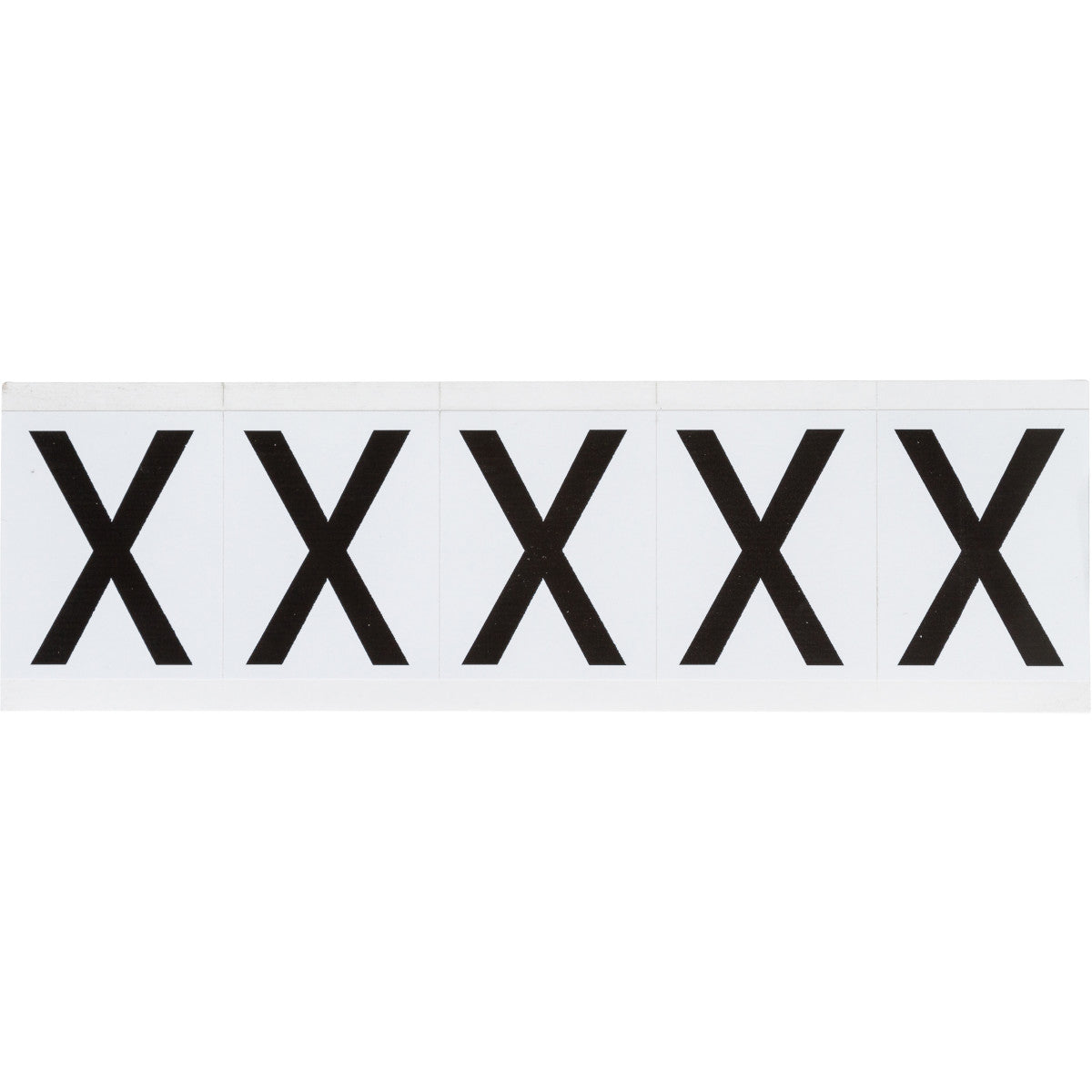 Brady 9714-X Identical numbers and letters on one card for indoor and outdoor use 097705