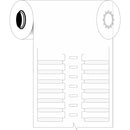 Brady B33-30x4,4-7697-WT Rigid Durasleeve Wire Marking Inserts For Bbp33/I3300 Printers 198749