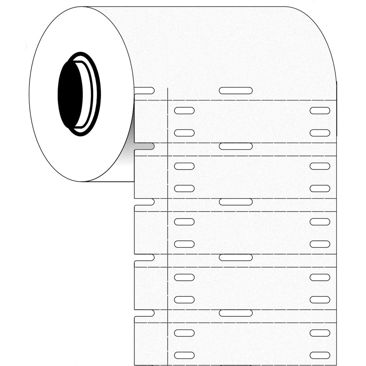 Brady B33-7597W-2050 Polyethylene Tag For Bbp33/I3300 Printers 361701