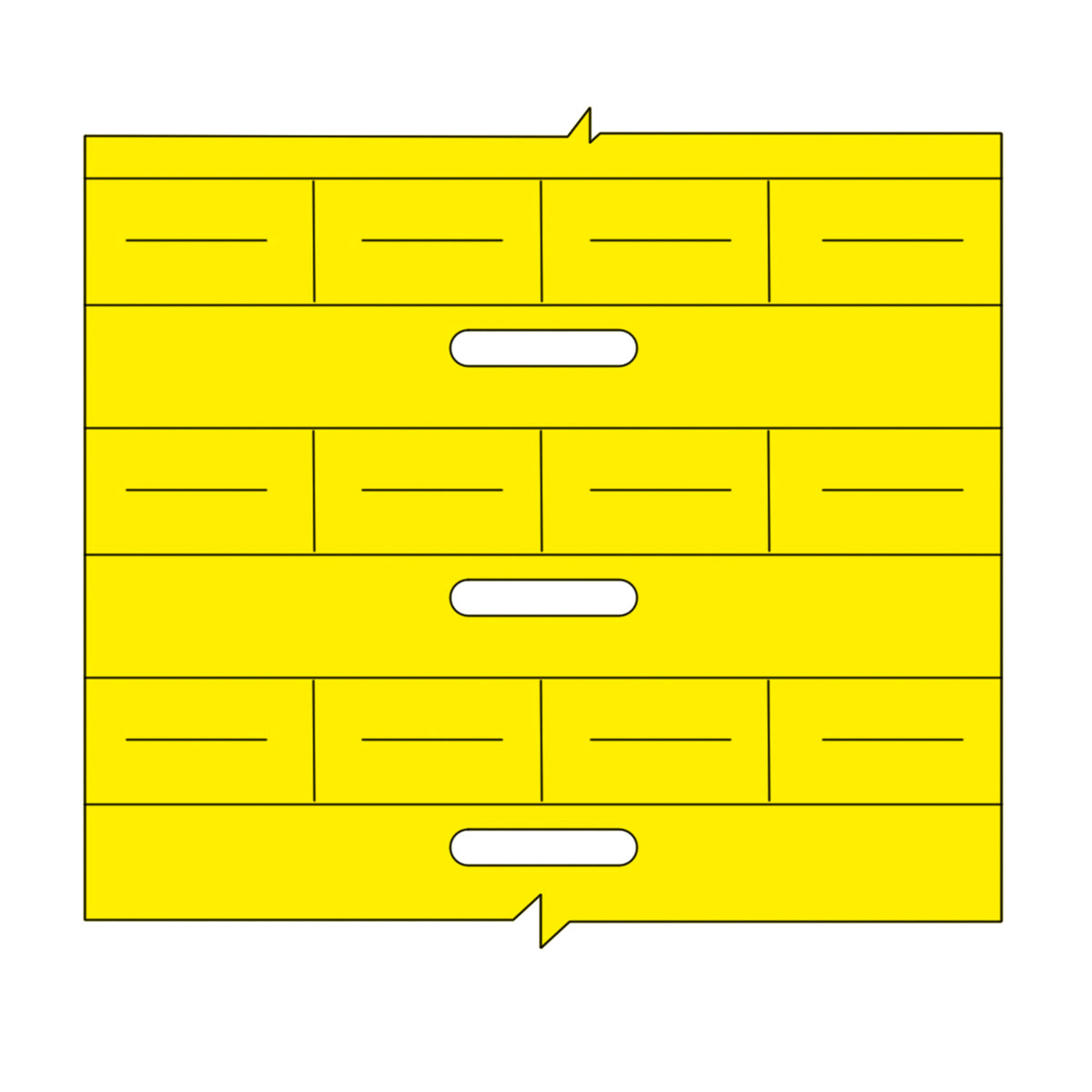 Brady BPT-105-7596-YL Thermal Transfer Printable DuraSleeve Wire Marking Inserts 217039