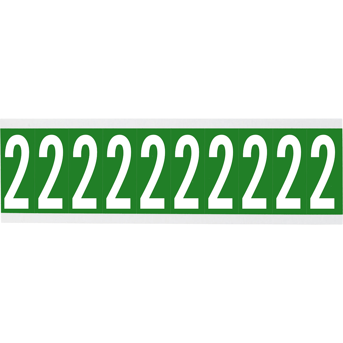 Brady CNL1G 2 Identical numbers and letters on one card for indoor use 912226