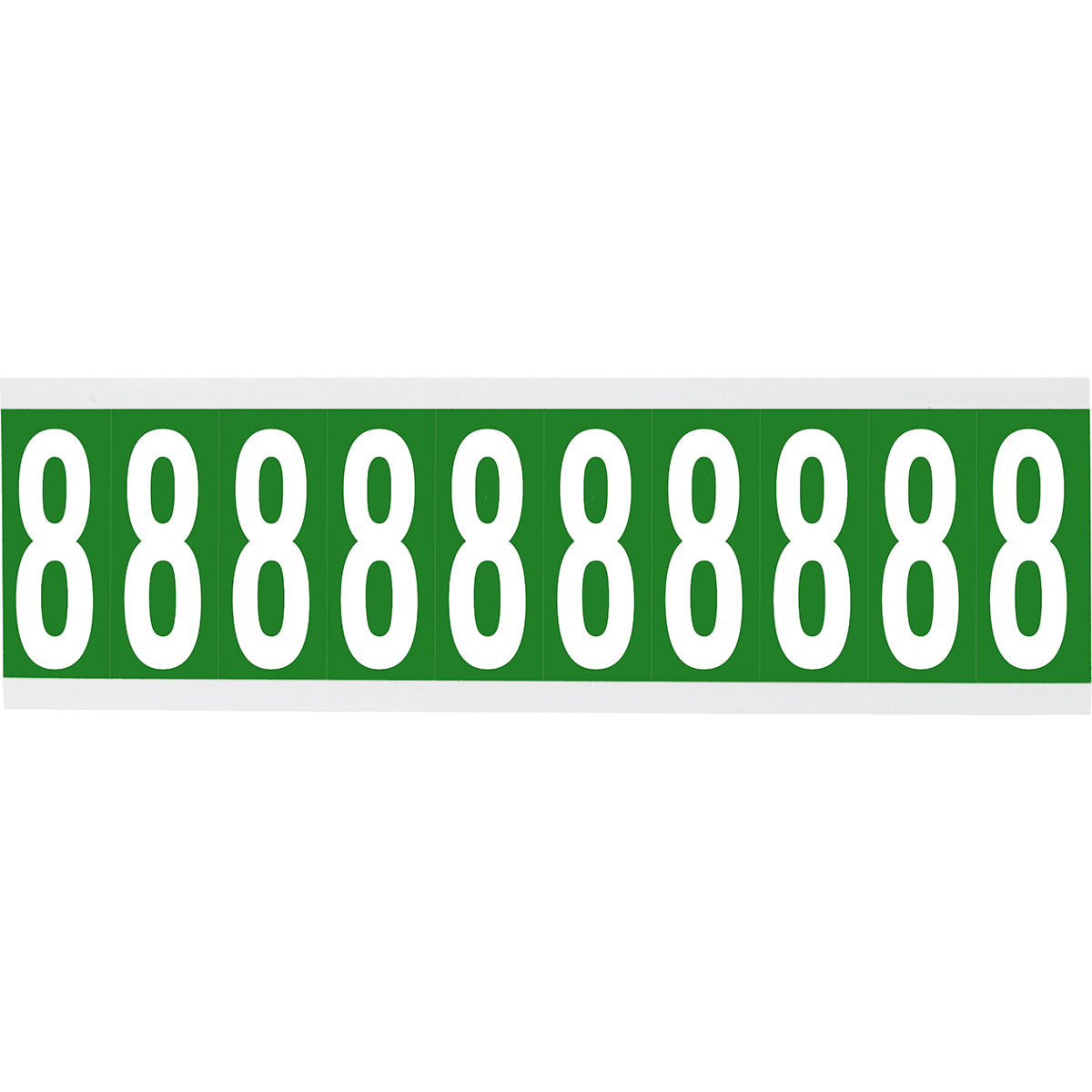 Brady CNL1G 8 Identical numbers and letters on one card for indoor use 912220