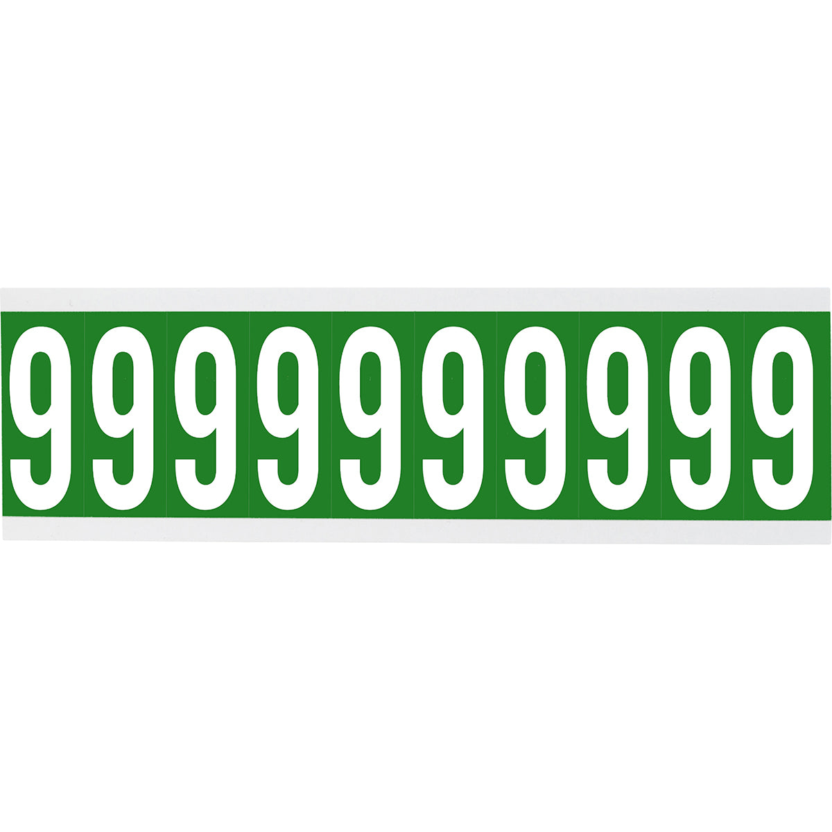 Brady CNL1G 9 Identical numbers and letters on one card for indoor use 912219