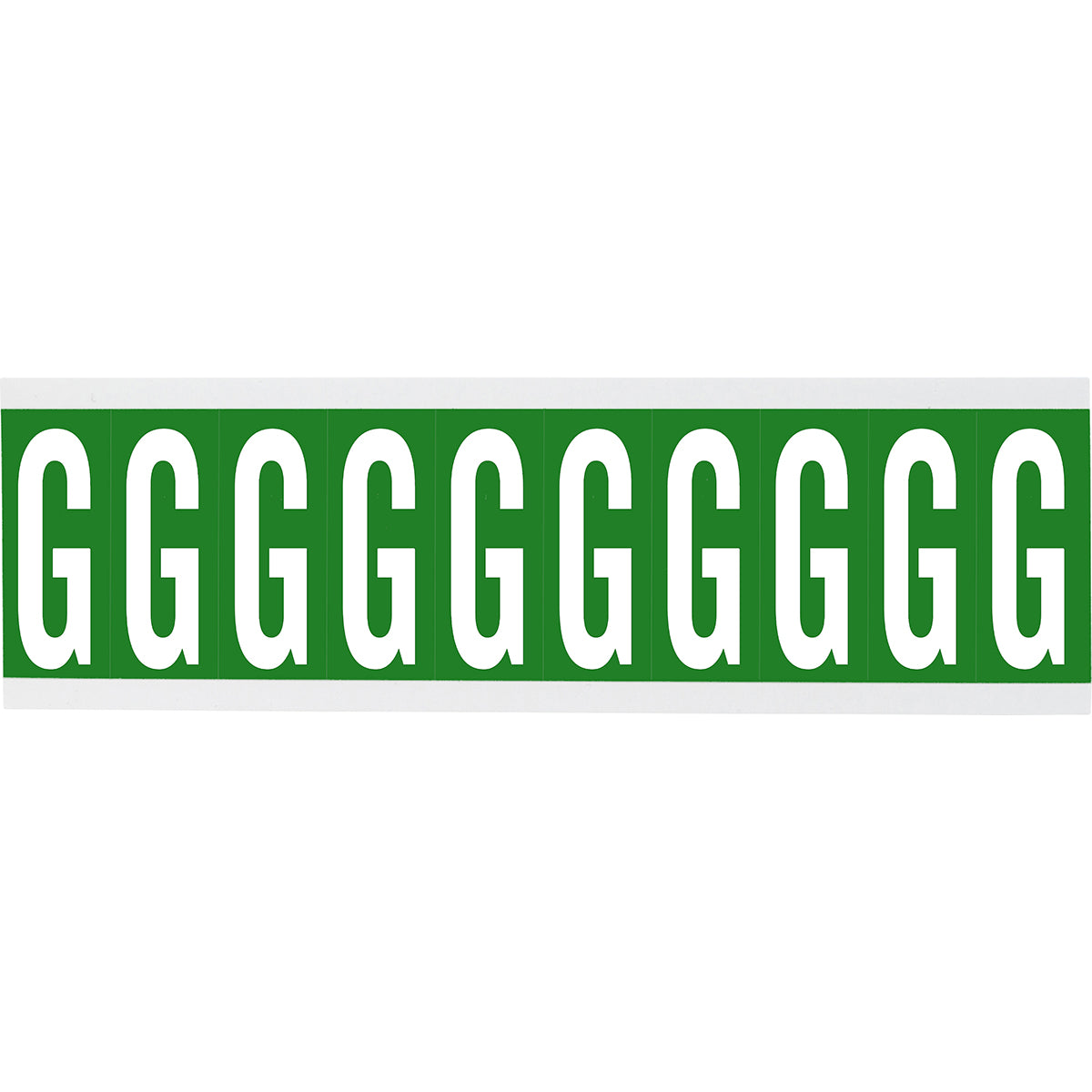 Brady CNL1G G Identical numbers and letters on one card for indoor use 912210