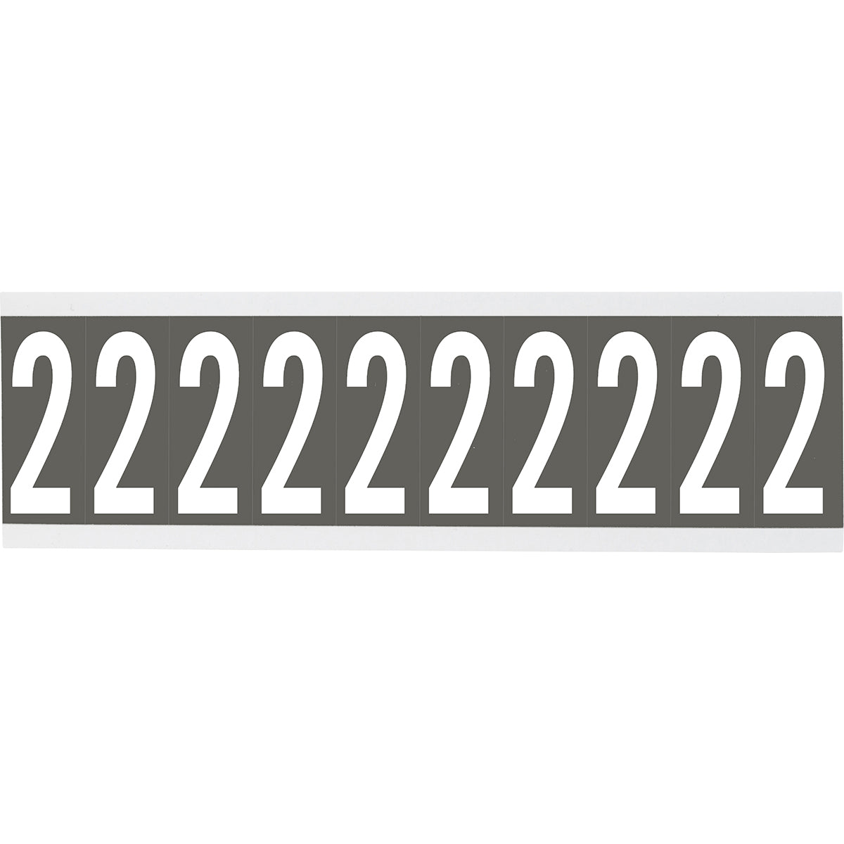 Brady CNL1GR 2 Identical numbers and letters on one card for indoor use 912188
