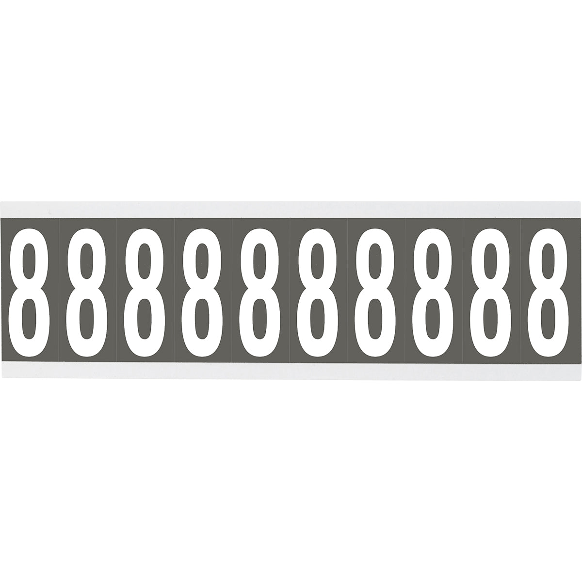 Brady CNL1GR 8 Identical numbers and letters on one card for indoor use 912182