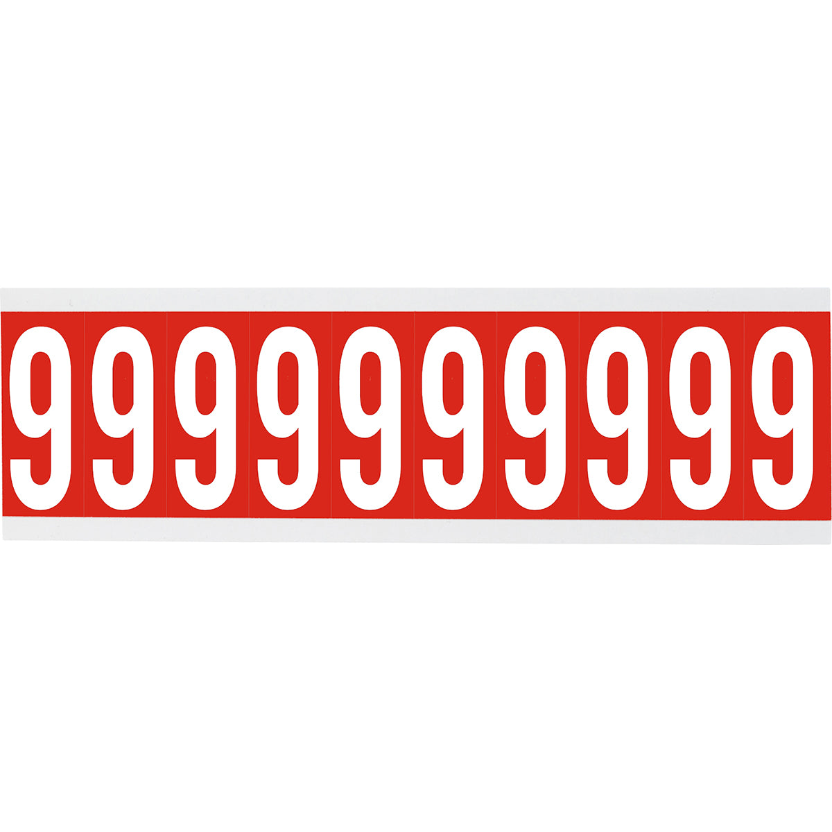 Brady CNL1R 9 Identical numbers and letters on one card for indoor use 912128