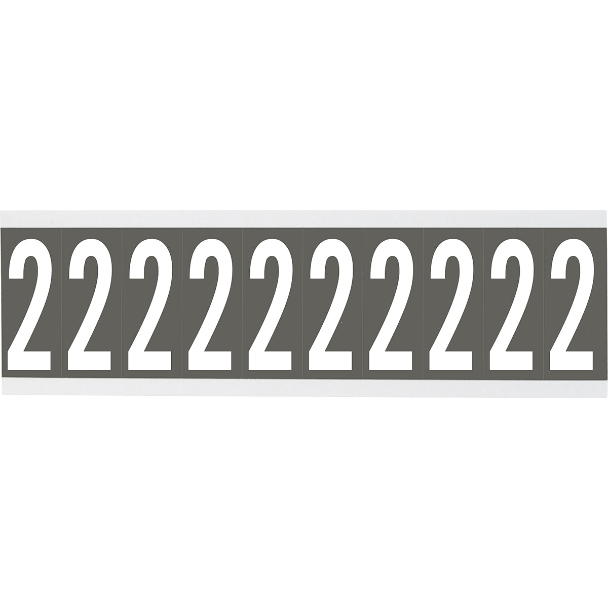 Brady CNL2GR 2 Identical numbers and letters on one card for indoor use 912021