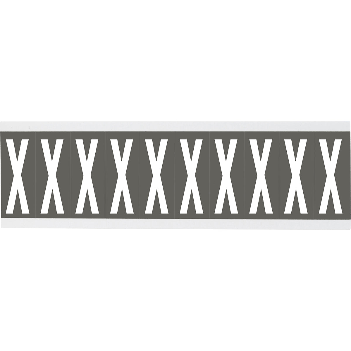 Brady CNL2GR X Identical numbers and letters on one card for indoor use 911990