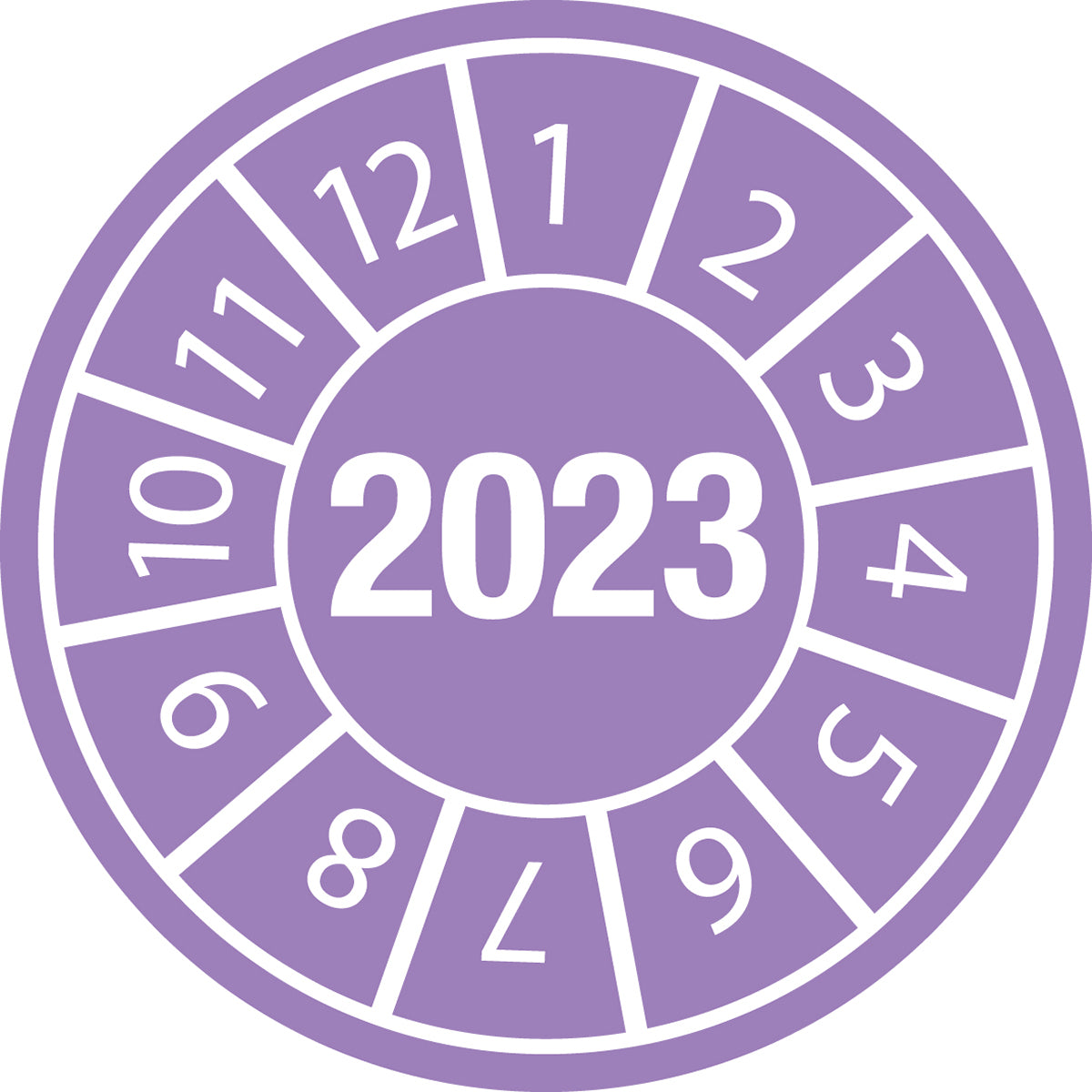 Brady DATE INSPECTION LBLS B-429 2023 -DIA 20 Tamper-evident Inspection Date Labels Year 2023 834145