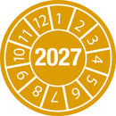 Brady DATE INSPECTION LBLS B-429 2027 -DIA 10 Tamper-evident Inspection Date Labels  Year 2027 834159