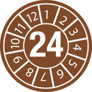 Brady DATE INSPECTION LBLS B-429 24 -DIA 20 Tamper-evident Inspection Date Labels  Year 24 834039