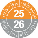 Brady DATE INSPECTION LBLS B-429 25/26 -DIA 20 Tamper-evident Inspection Date Labels  Year 25/26 834081