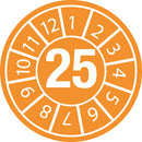 Brady DATE INSPECTION LBLS B-429 25 -DIA 20 Tamper-evident Inspection Date Labels  Year 25 834043