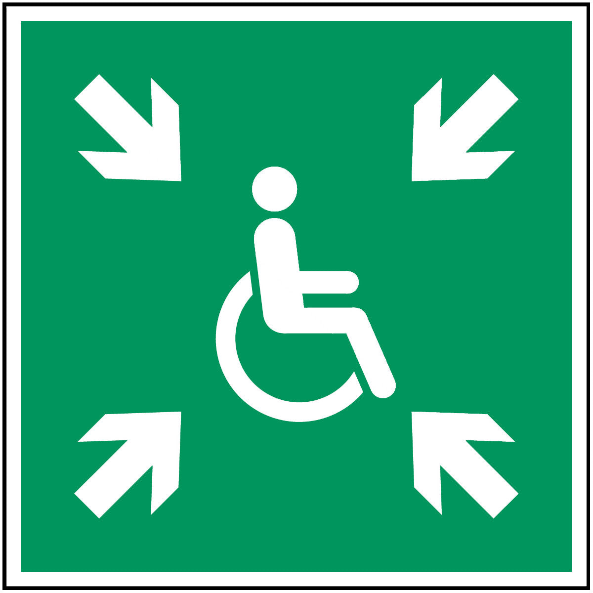 Brady E/E024/Nt-Pp-200X200/1-B Evacuation temporary refuge - ISO 7010 134821