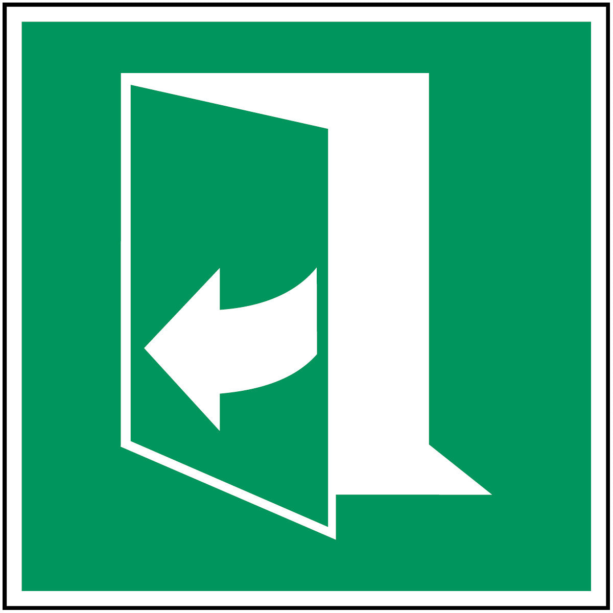 Brady E/E058/Nt-Pp-100X100/1-B Door opens by pulling on the right-hand side - ISO 7010 135297