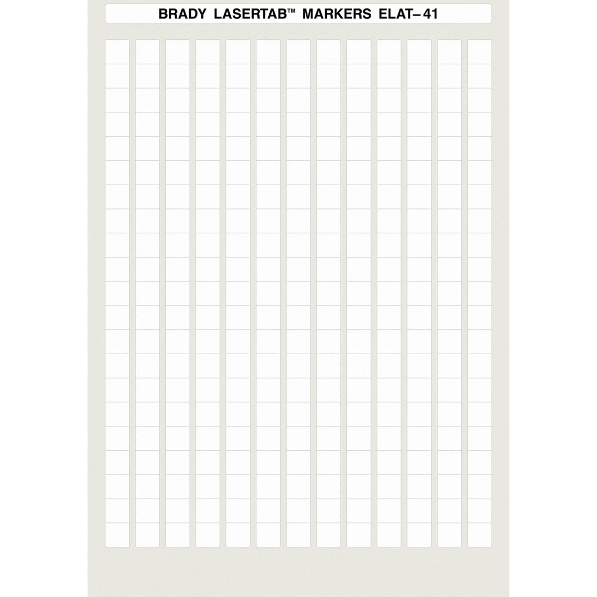 Brady ELAT-41-747W-10 LaserTab Laser Printable Labels 014400