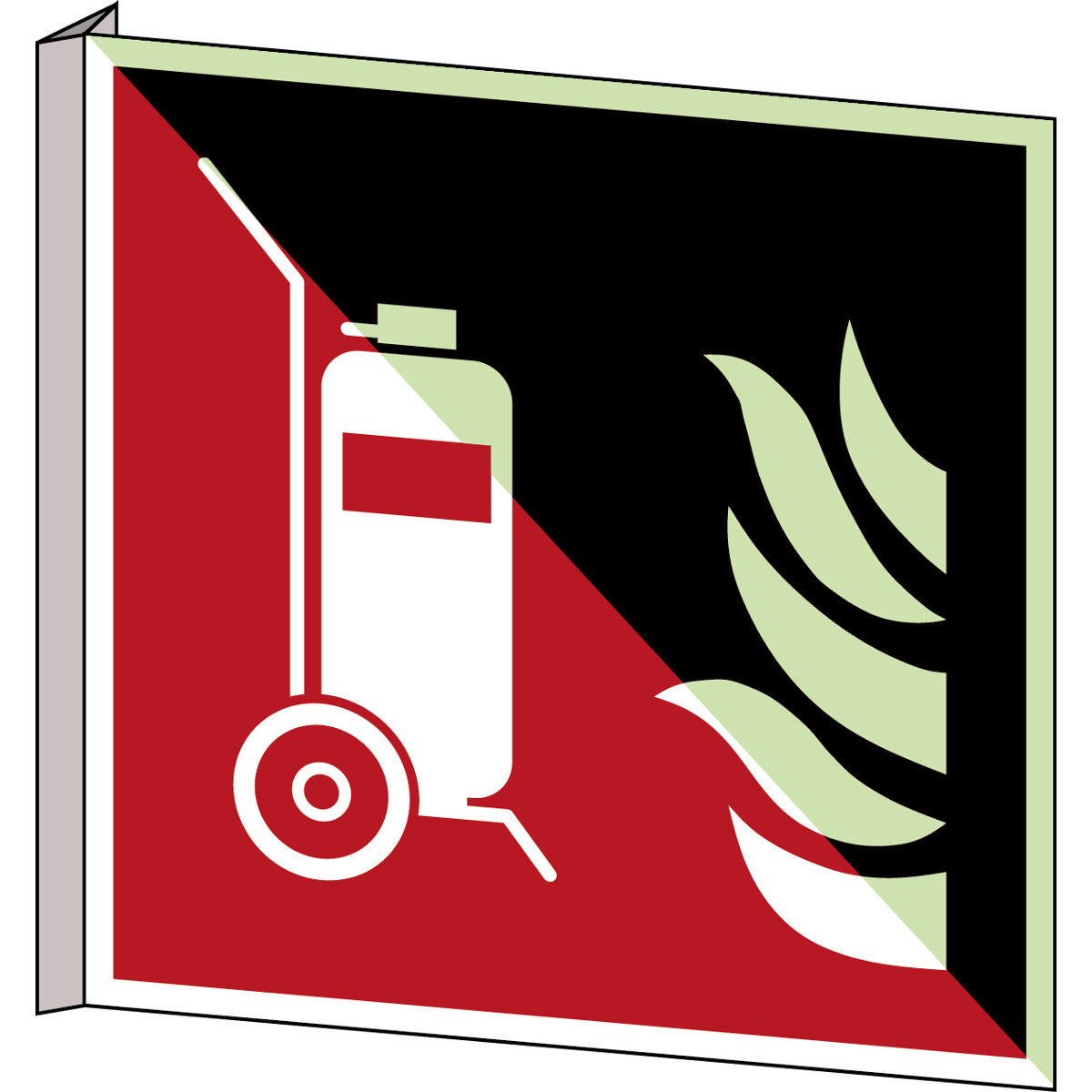 Brady F/F009/Nt-Bipvc-Pholumb-150X150/1-B Wheeled fire extinguisher - ISO 7010 135913
