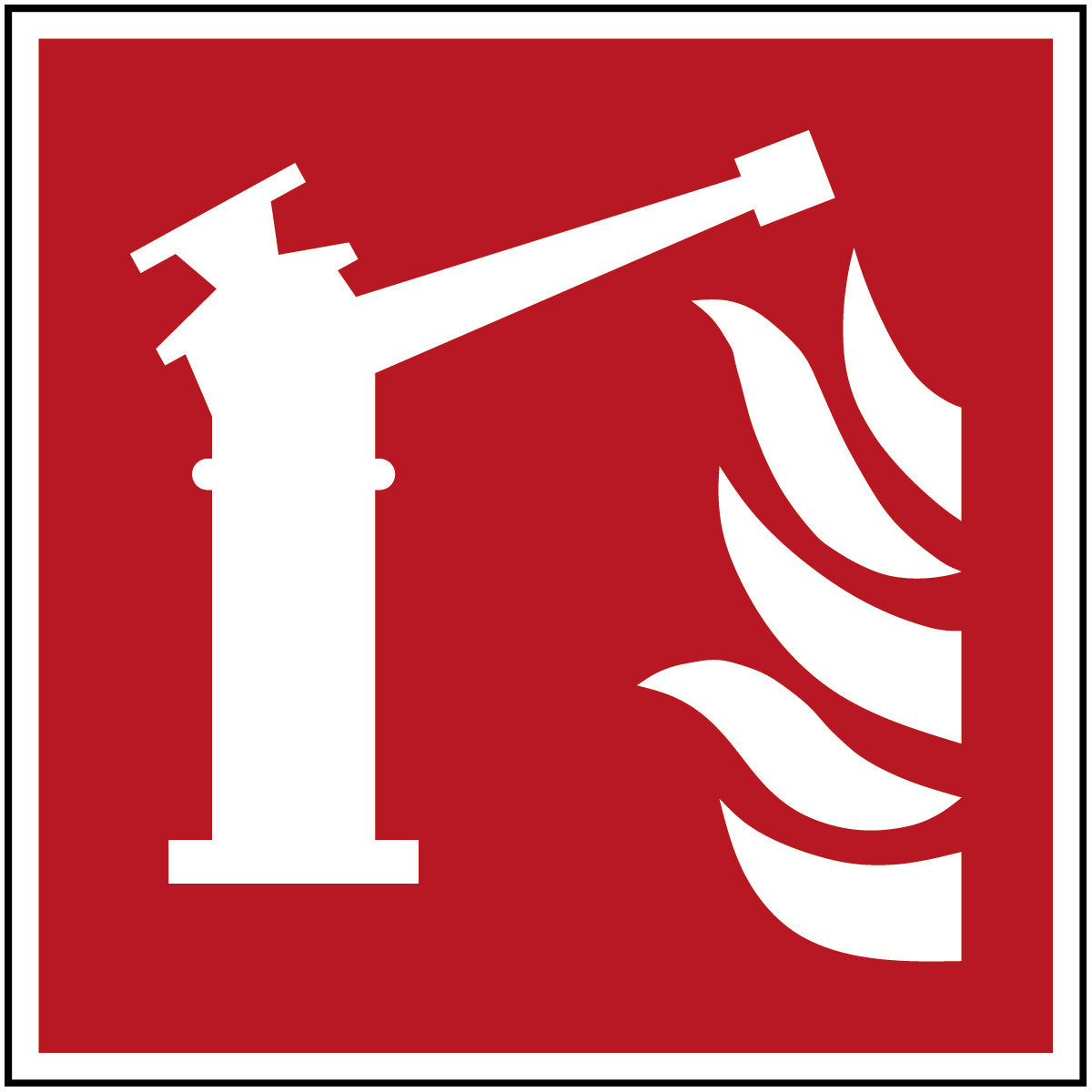 Brady F/F015/Nt-Alu-200X200/1-B Fire monitor - ISO 7010 136086