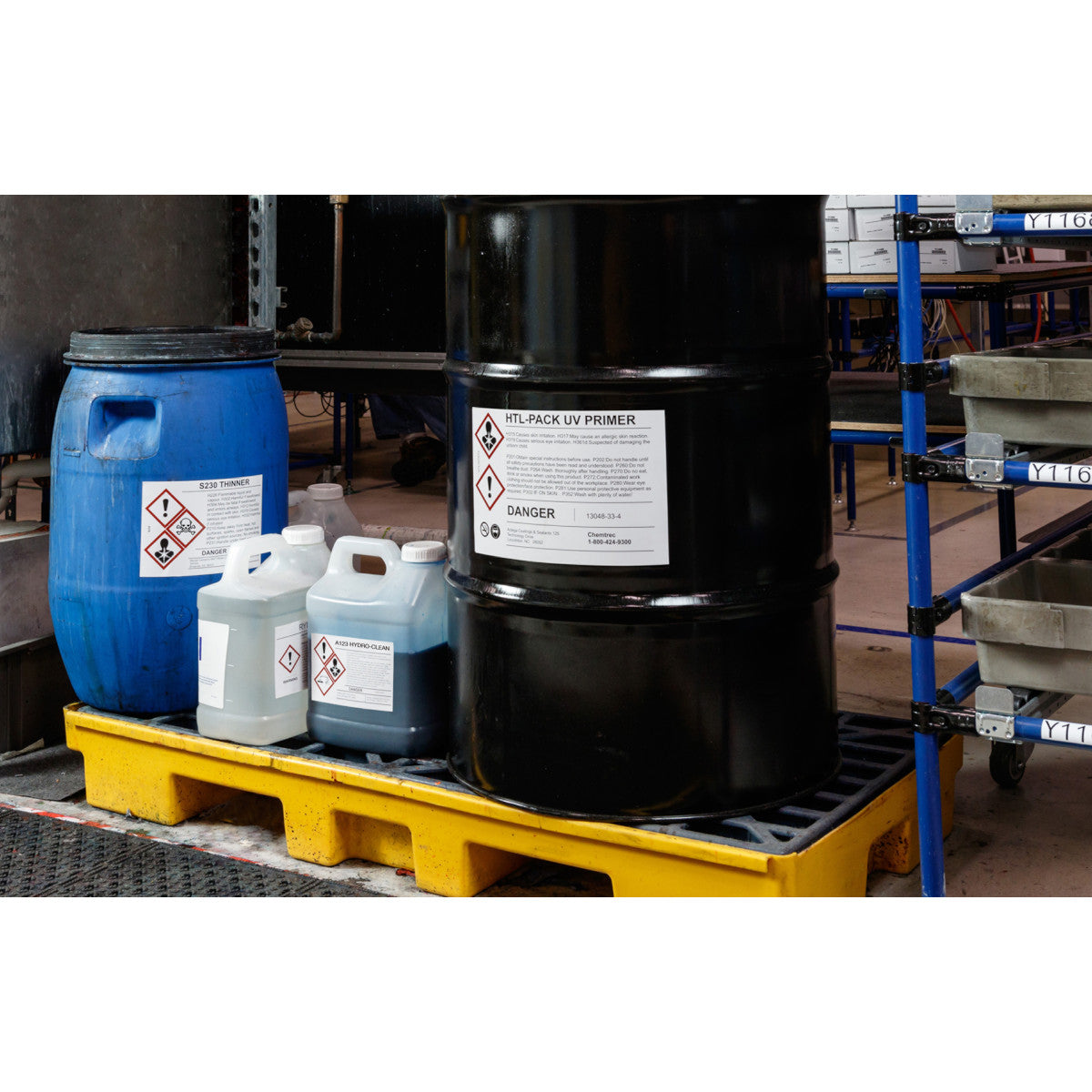 Brady B30-261-7569-CLP4A Pre-Printed Ghs/Clp Chemical Labels For Bbp3X/S3Xxx/I3300 Printers 121643