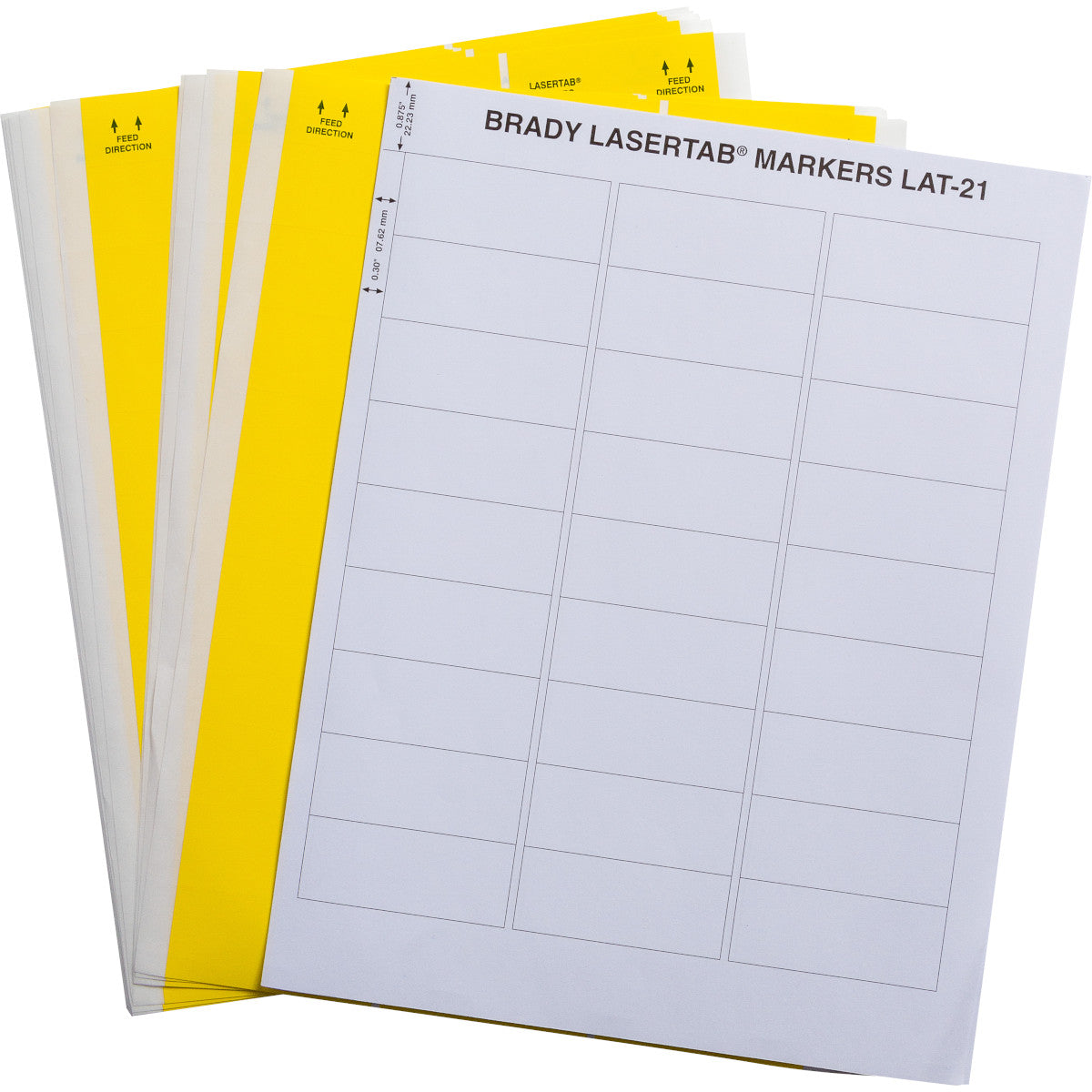 Brady LAT-21-747-1-YL LaserTab Laser Printable Labels 029795