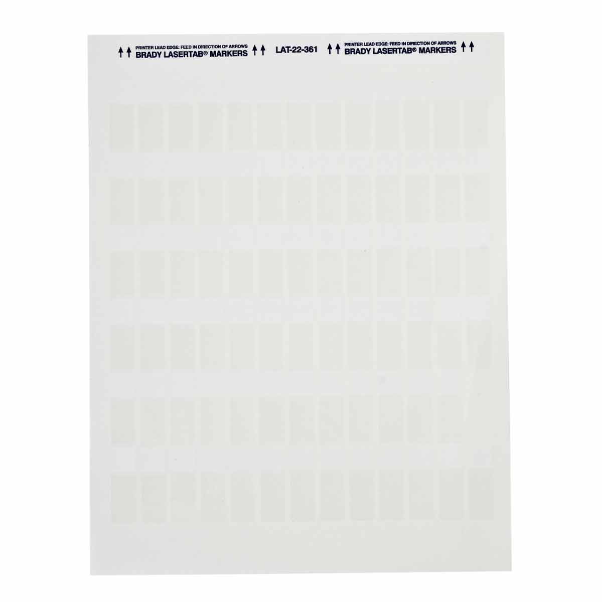 Brady LAT-22-361-5 LaserTab Laser Printable Labels 029754