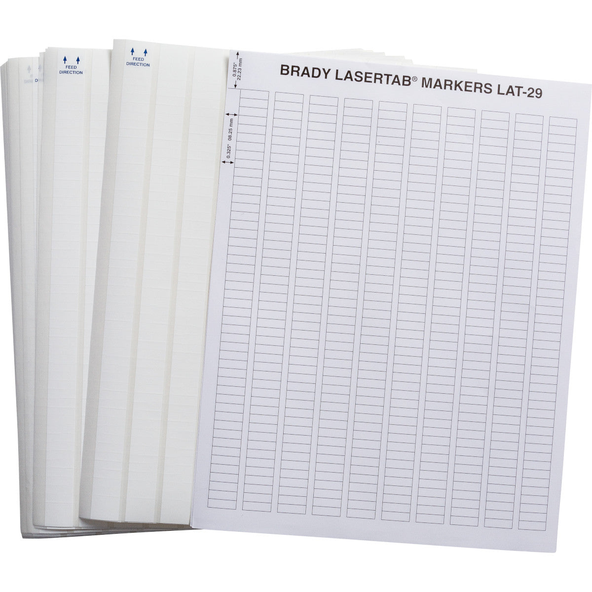 Brady LAT-29-747-10 LaserTab Laser Printable Labels 029771