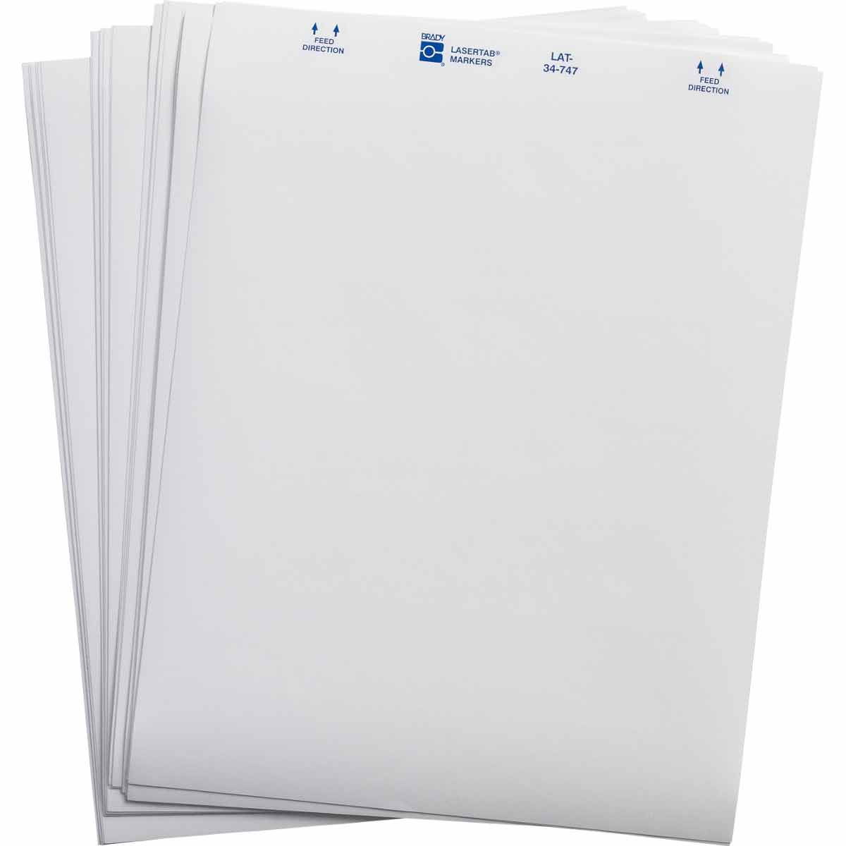 Brady LAT-34-747 LaserTab Laser Printable Labels 029696