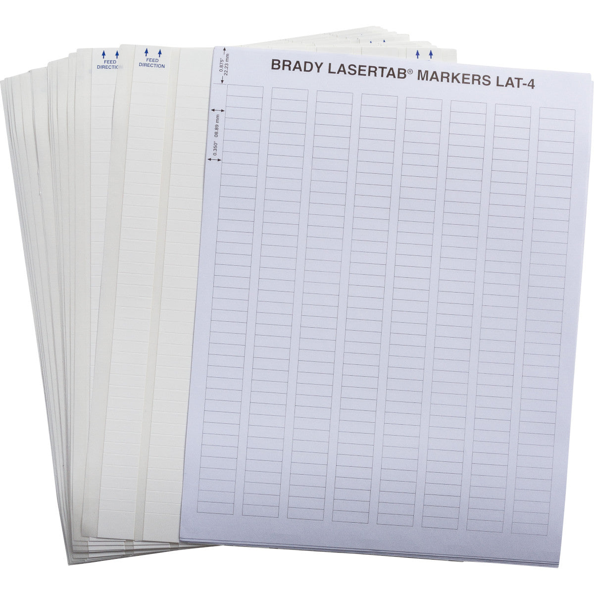 Brady LAT-4-410-10 LaserTab Laser Printable Labels 029760