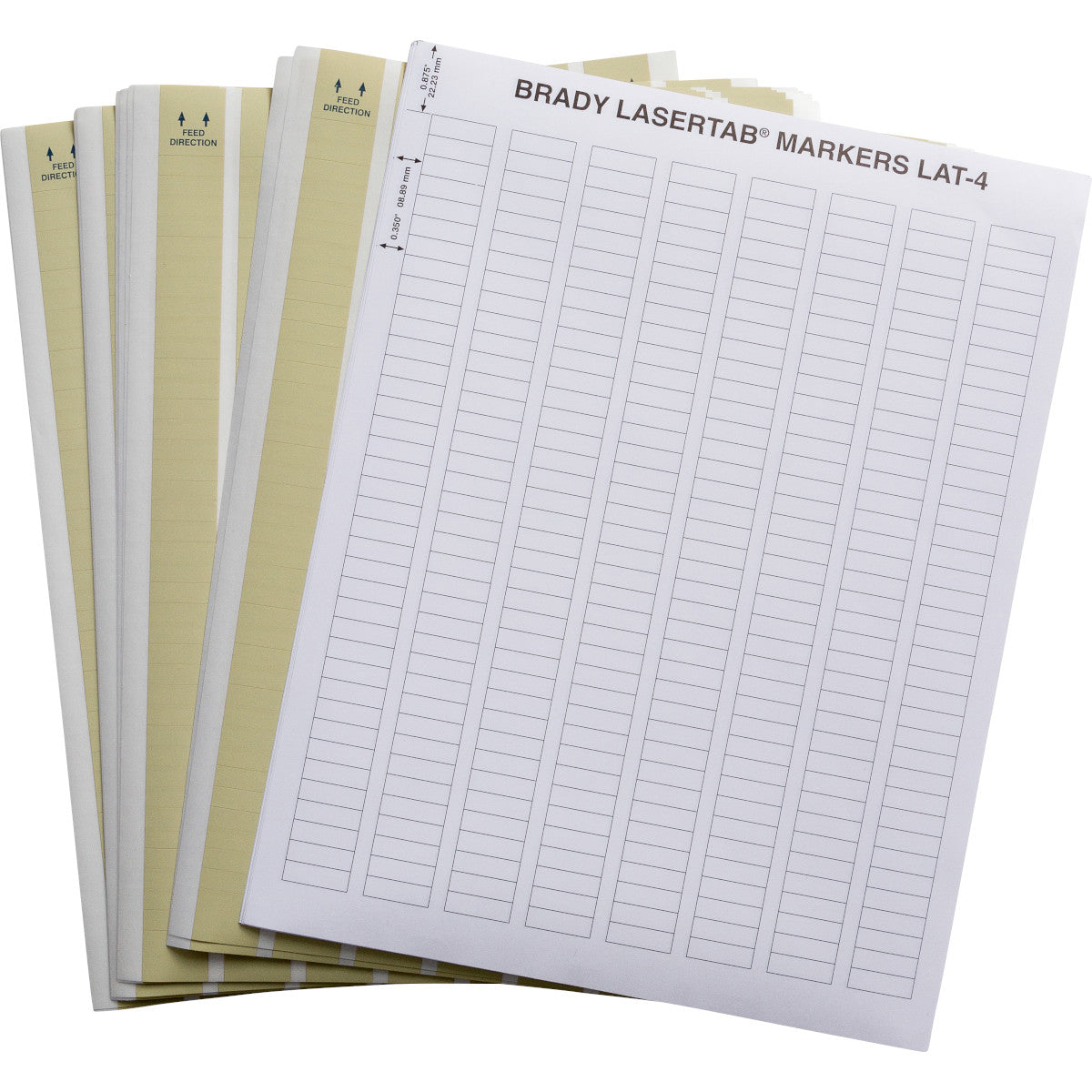 Brady LAT-4-652-10 LaserTab Laser Printable Labels 029710