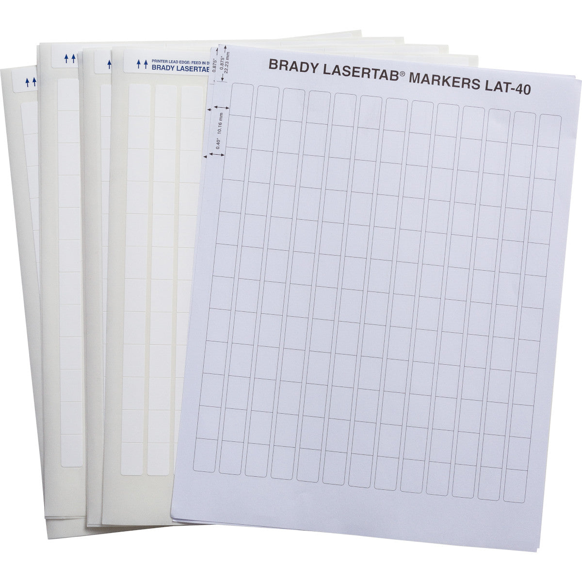 Brady LAT-40-799-1 LaserTab Laser Printable Labels 029684
