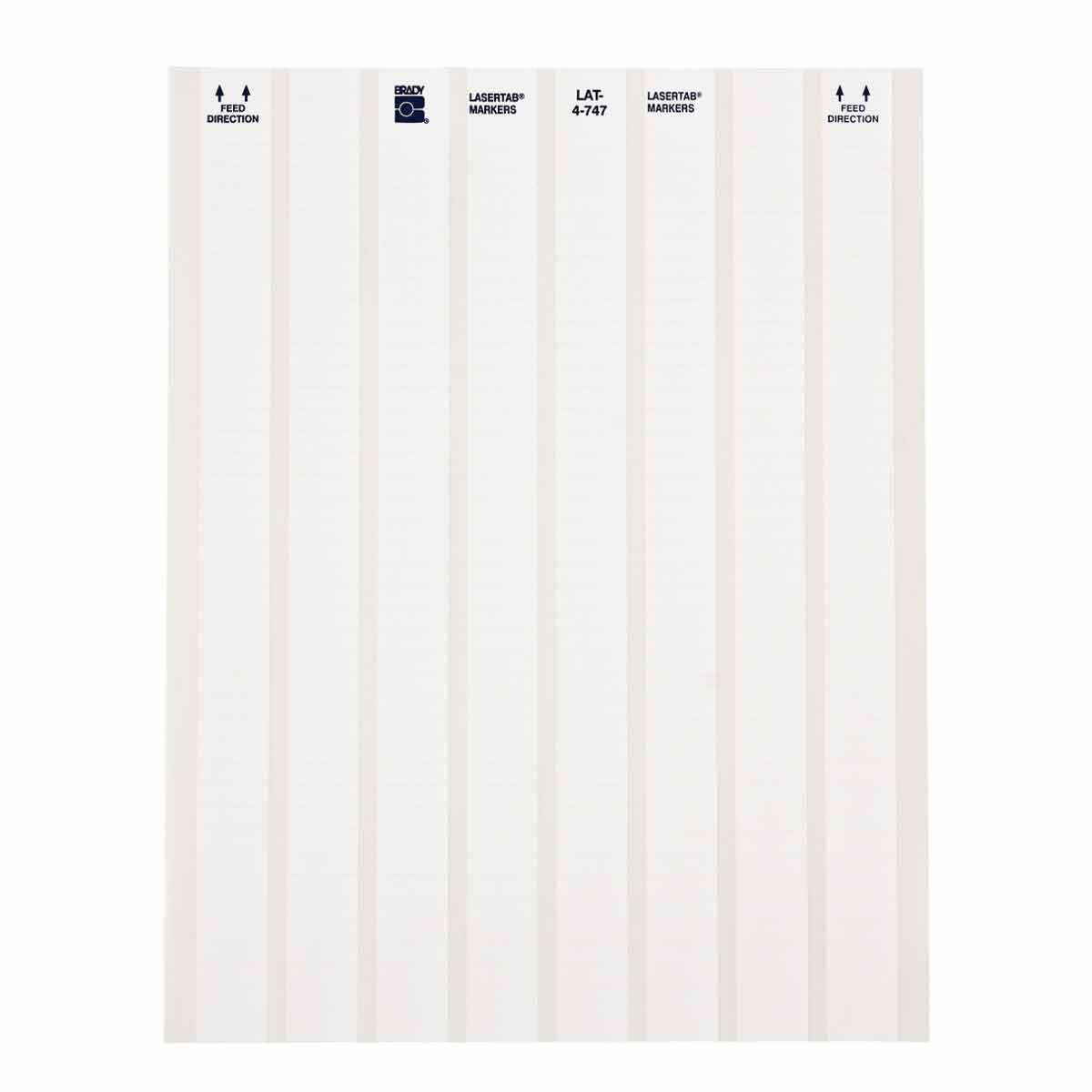 Brady LAT-5-747-10 LaserTab Laser Printable Labels 029712