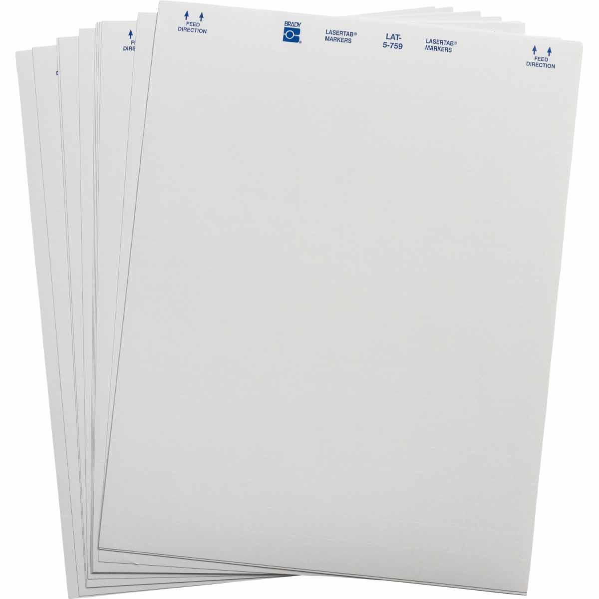 Brady LAT-5-759-10 LaserTab Laser Printable Labels 029752