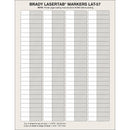Brady LAT-57-361-2.5 LaserTab Laser Printable Labels 089402