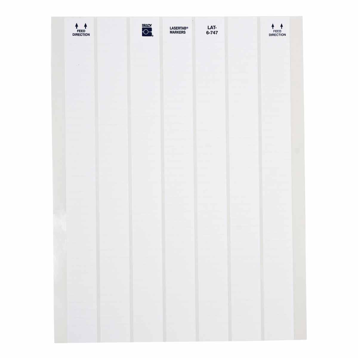 Brady LAT-6-747-10 LaserTab Laser Printable Labels 029715