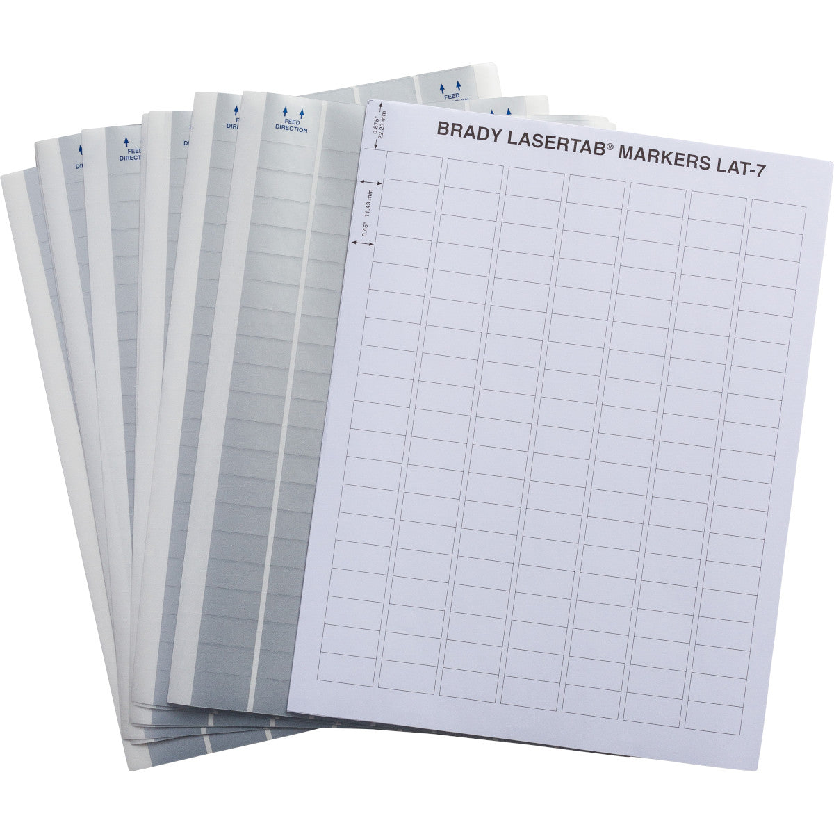 Brady LAT-7-773-10 LaserTab Laser Printable Labels 029749