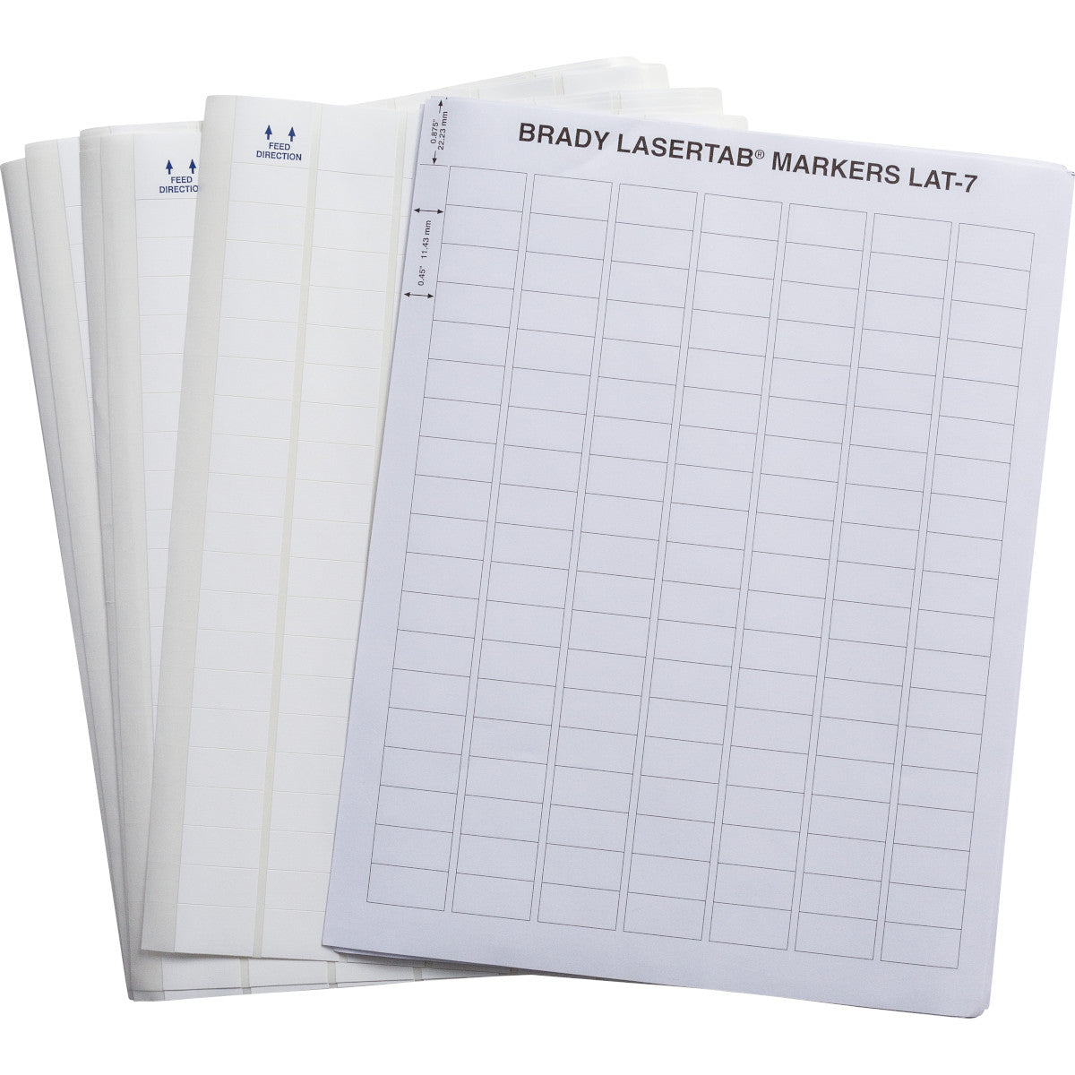 Brady LAT-7-799-10 LaserTab Laser Printable Labels 029674