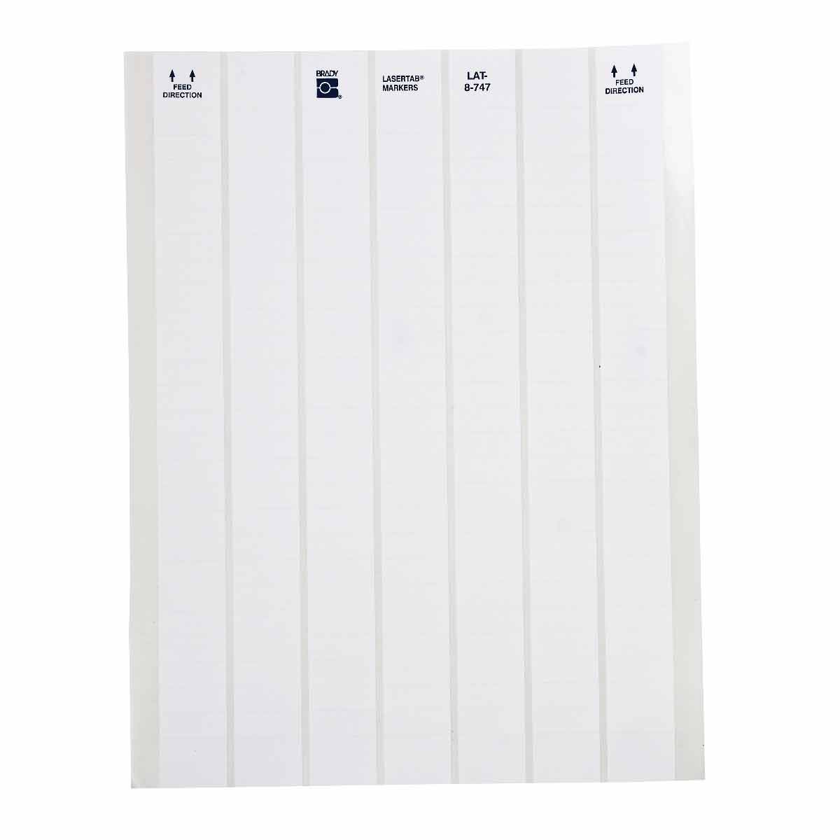 Brady LAT-8-747-10 LaserTab Laser Printable Labels 029721