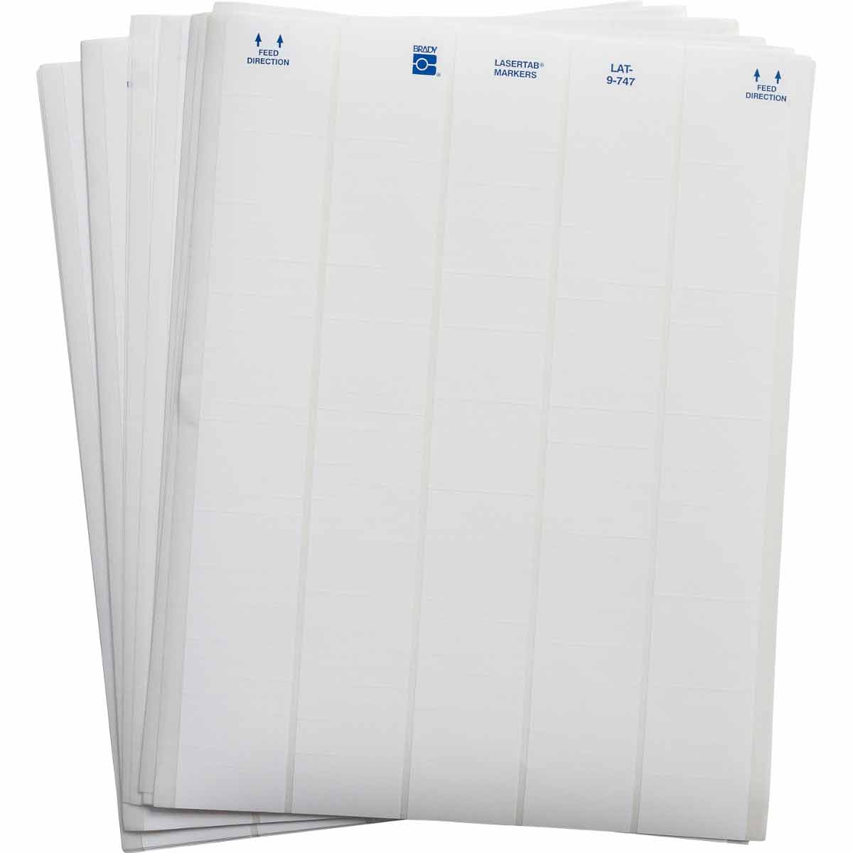 Brady LAT-9-747-10 LaserTab Laser Printable Labels 029724