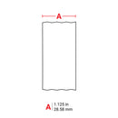 Brady Globalmark tapes - B-581 29 mm Repositionable White Globalmark Repositionable Vinyl Film 076699