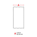 Brady Globalmark tapes - 80 mm non Adhesive Supply White Globalmark Non-Adhesive Tag Stock 076715