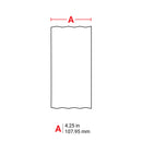 Brady Globalmark tapes - 105 mm non Adhesive Supply White Globalmark Non-Adhesive Tag Stock 076714