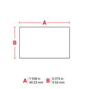 Brady PTL-40-412 Polypropylene Tag For M611, Bmp61 And Bmp71 018548