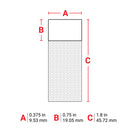 Brady THT-123-461-3<TableFootnote></TableFootnote> Thermal Transfer Printable Labels 062355